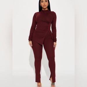 SOLD-Fashion Nova Set - Miranda Legging Women's Sz L NWOT